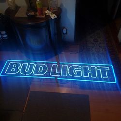 Bud Light Glass Neon Sign 6ft