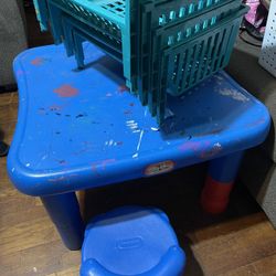 Little Tikes Table & Storage Bins 