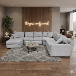 🛋️ Large Haverty’s Ushaped Sectional Sofa (Delivery Available!! )