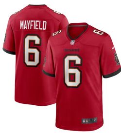 New! Baker Mayfield Tampa Bay Buccaneers Nike Team Game Jersey - Red XL