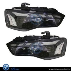OEM Audi Bi-Xenon Headlight Set - Left & Right - Fits 2012-2016 A5/S5/RS5 Facelift (8T) 