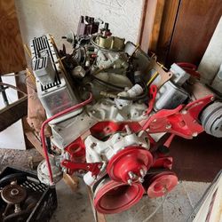 Block 350 Chevy Engine 383 Crankshaft Highly Modified Hot Rod Dragster Racing Engine