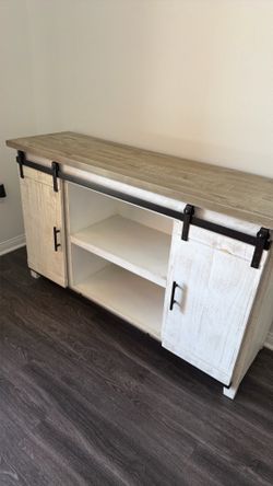 Rustic entertainment center