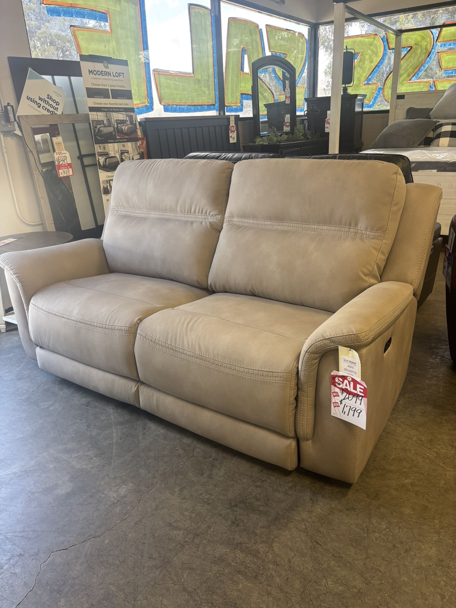 Double Recliner Couch