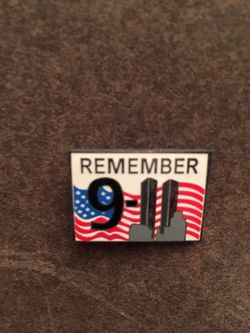 911 REMEMBER CLOISONNÉ PIN