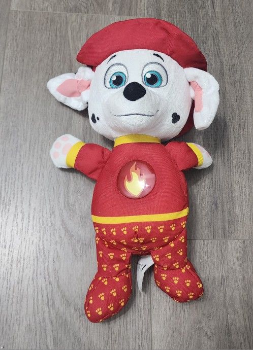 Paw Patrol Snuggle Up Pup - Marshall With Lights And Sounds
