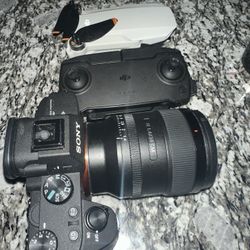 Sony Alpha III - Sony G Master 24mm 1.4 Lens - DJI Mini Drone 