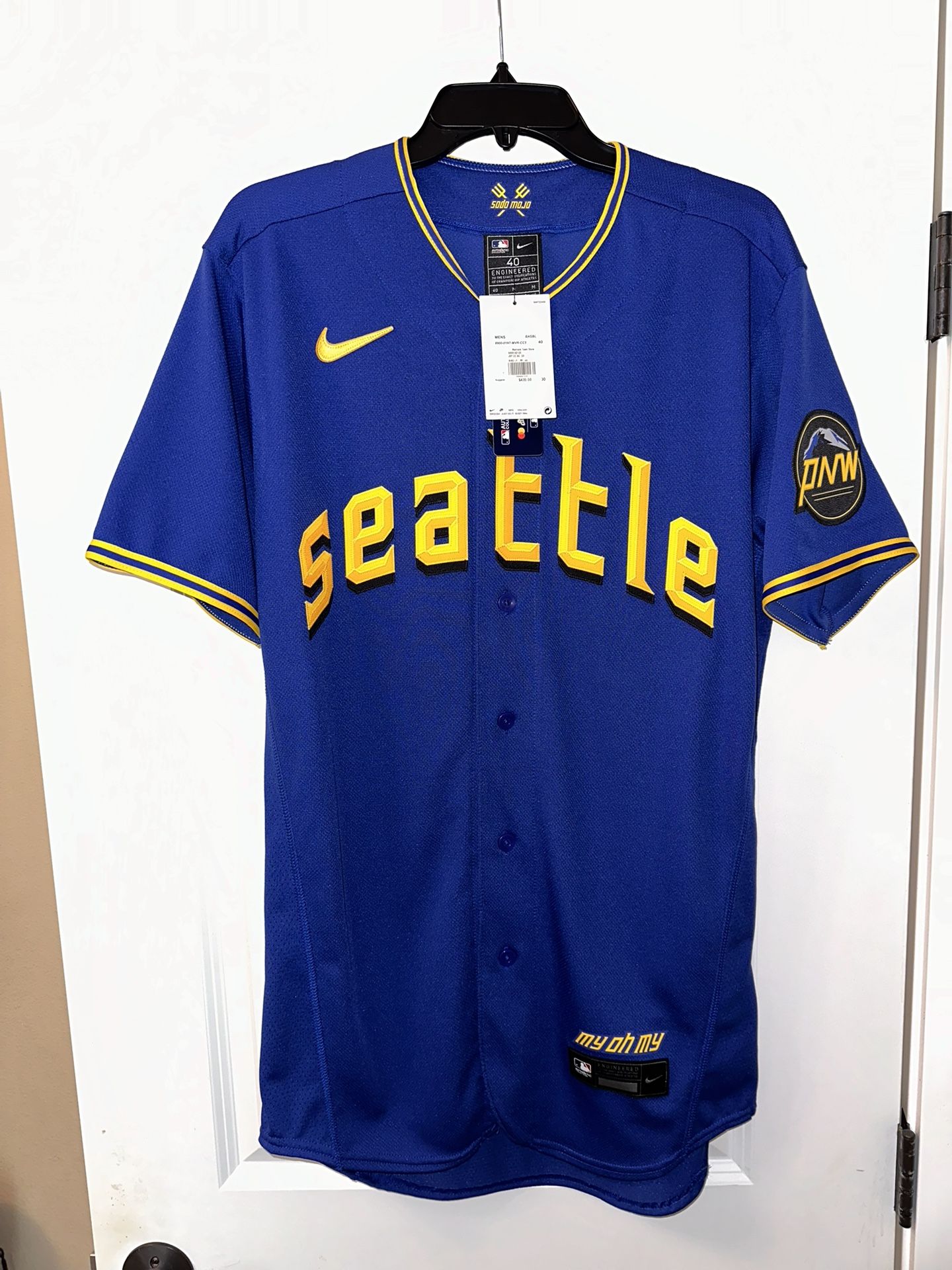 Brand New With Tags Seattle Mariners Authentic 40 City Connect Jersey