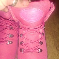 Hot Pink Lugs Size 8 Women's Work Boot