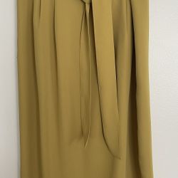Boden Long Mustard Skirt Size 8 Very Nice 