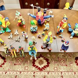 Vintage Clowns by Los Gatos & More in Paper Mache & Ceramic