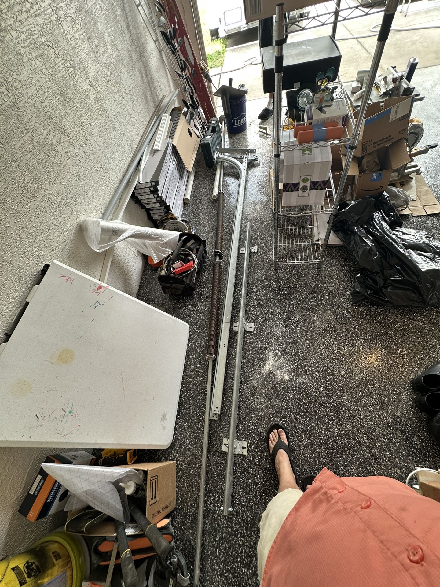 16’ Garage Door Spring With Tracks 