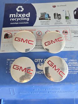 GMC Red Center Caps Truck/SUV 