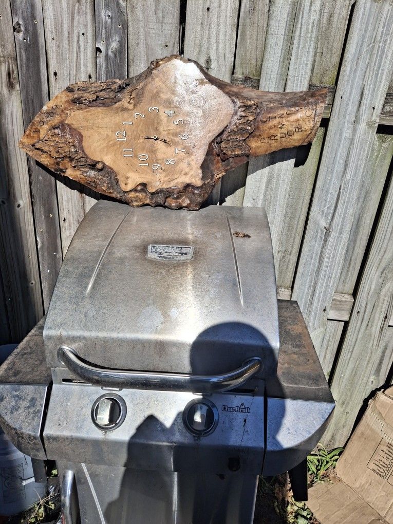 Old Carved Wooden Clock