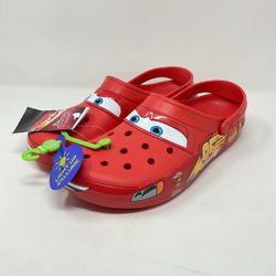 Men Size 13 Crocs Lightning McQueen Cars Light Up Clogs NEW With Tags Authentic