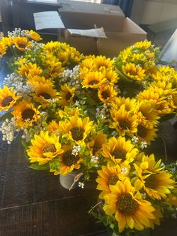 Sunflower center pieces