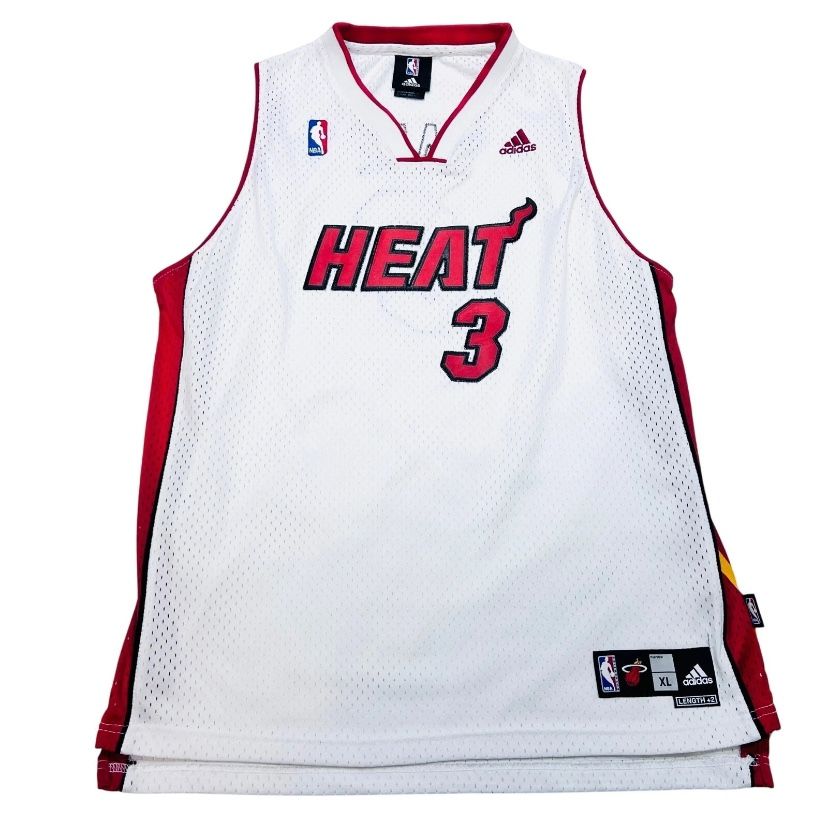 Miami Heat Dwyane Wade Jersey Youth XL (18-20) Adidas NBA Basketball Home
