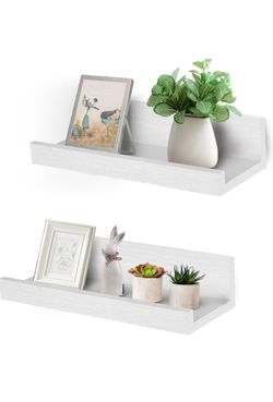 Muzilife 12" Small Floating Wall Ledge Shelves