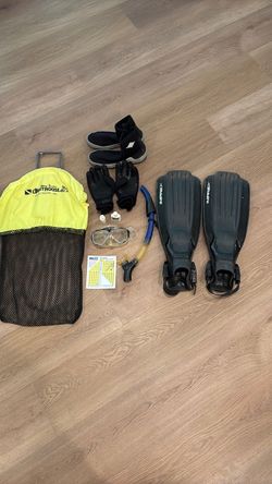 TUSA Scuba Diving and Snorkeling Gear Package - Fins, Boots, Mask and More