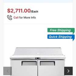 Atosa 48" Sandwich Salad Prep Table Floor Model