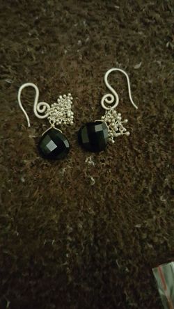 Silver earrings