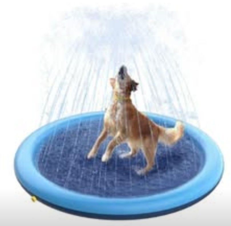 New In BOX. SPRINKLER MAT FOR YOUR PETS/ KIDS. KEEP THEM COOL IN THE HOT WEATHER. THEY'LL LOVE IT. BETTER THAN BEING HOT AND STAYING COOL. SEE PHOTOS.
