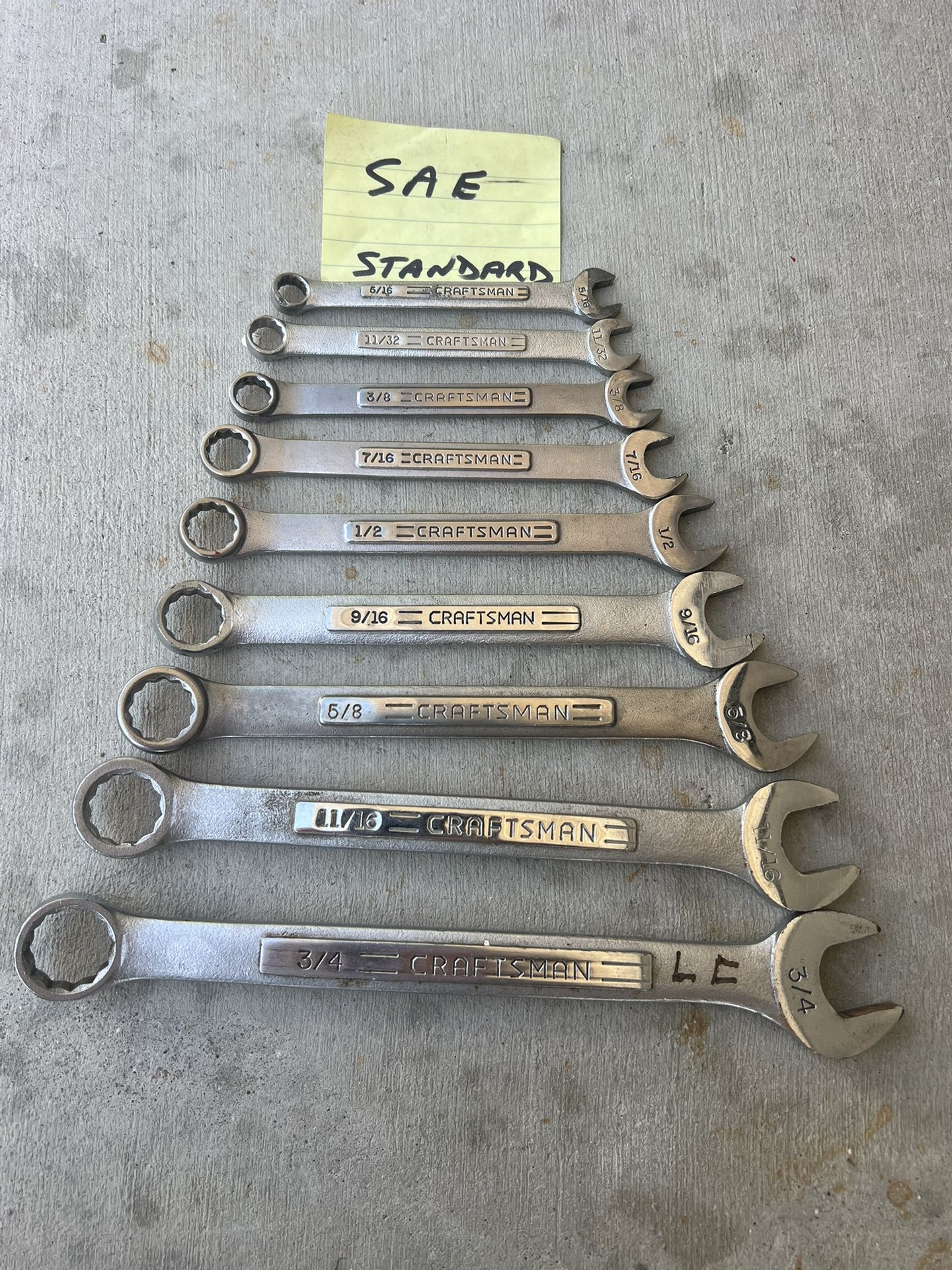 Craftsman Standard Wrenches USA