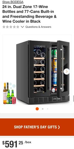 Dual Zone Beverage and Wine Cooler