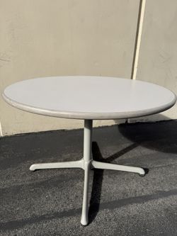 42" Dia. Wood Top Table. $25