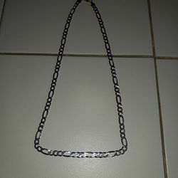 MENS FIGARO STERLING SILVER NECKLACE 