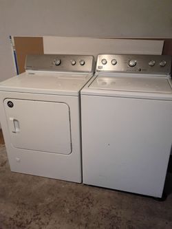Maytag h.e washer and gas dryer set delivery and installation is free