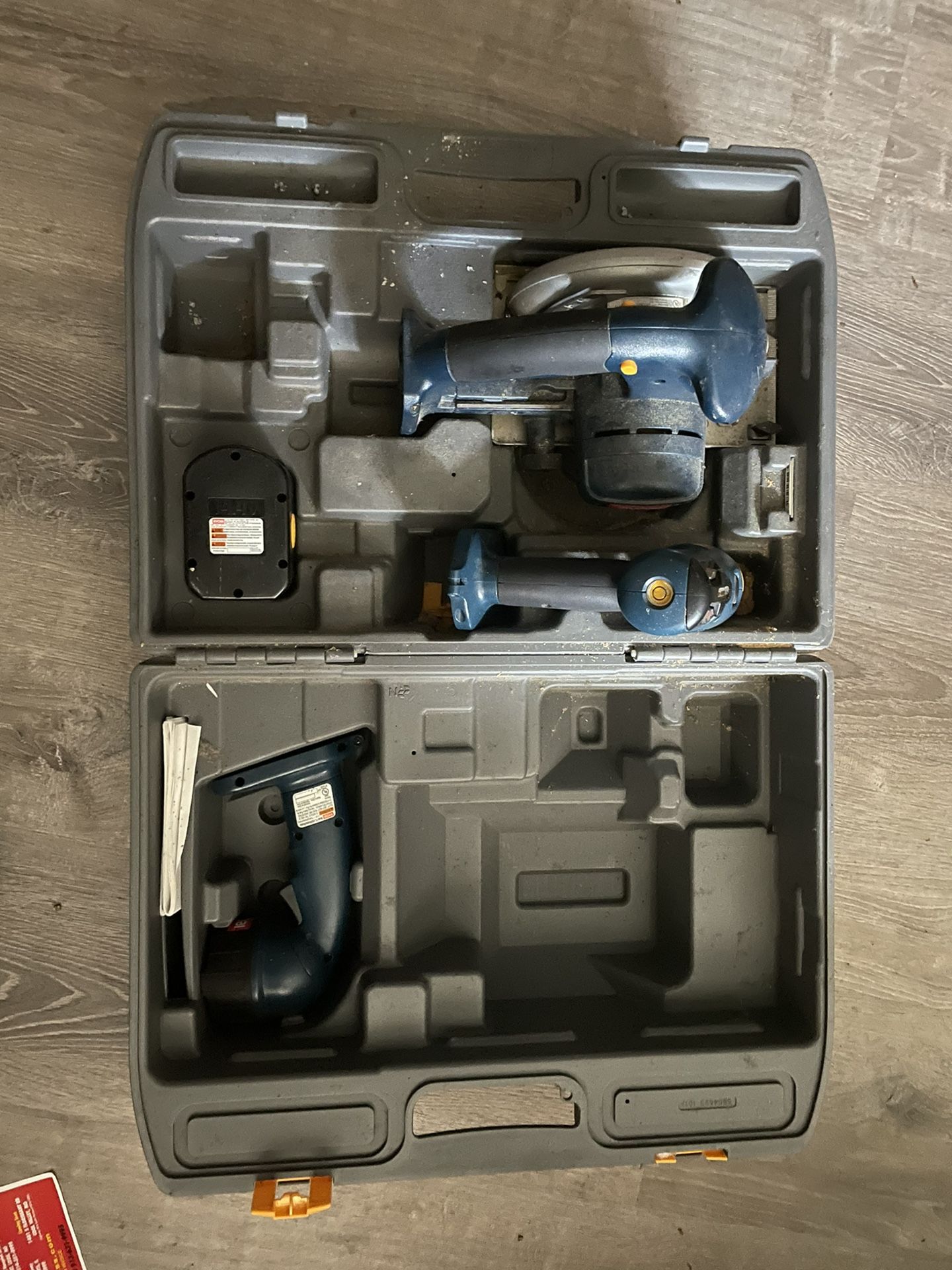 Ryobi Drill, Saw. Flashlight