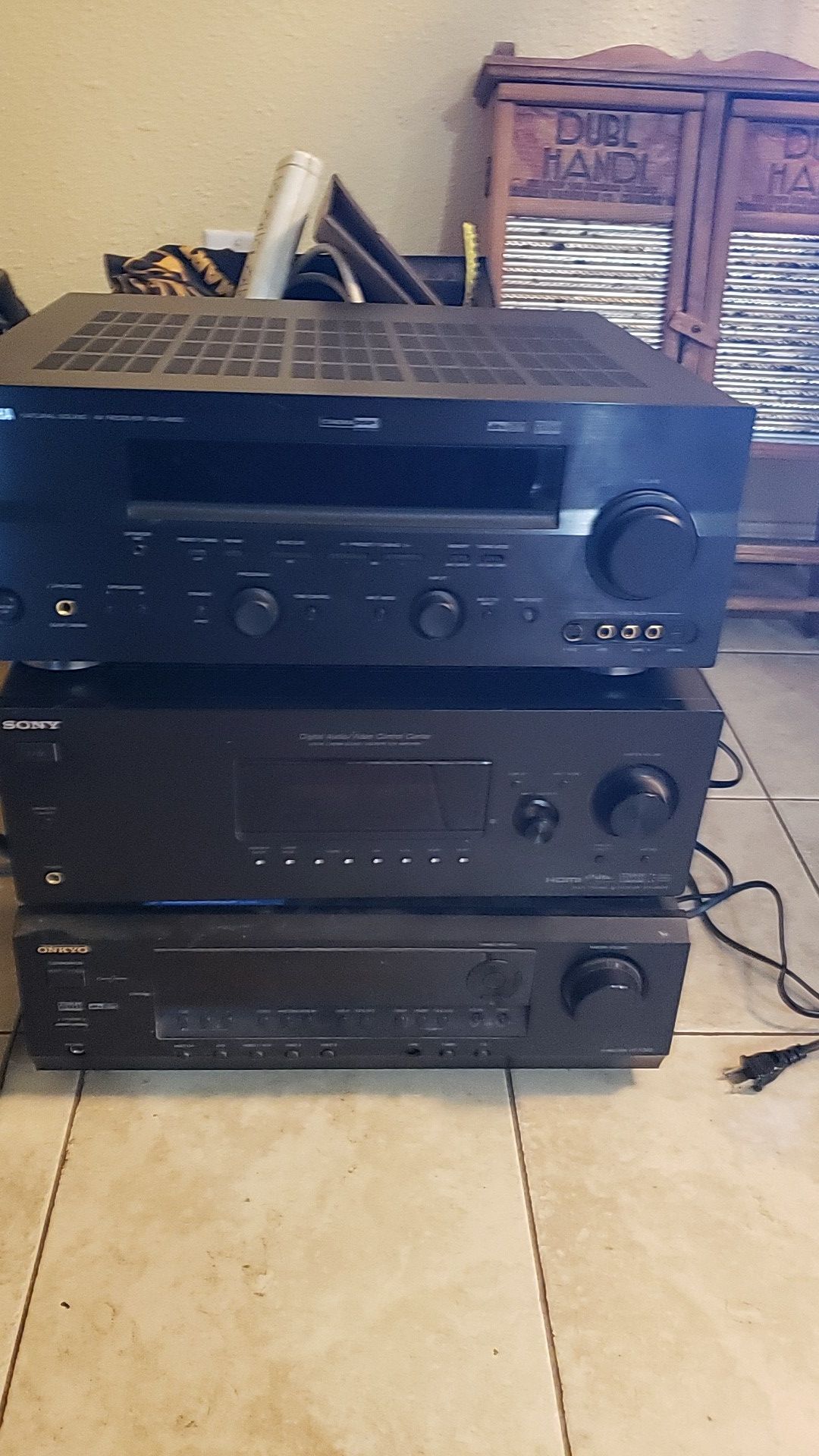 Yamaha rx-v650 Sony and onkyo