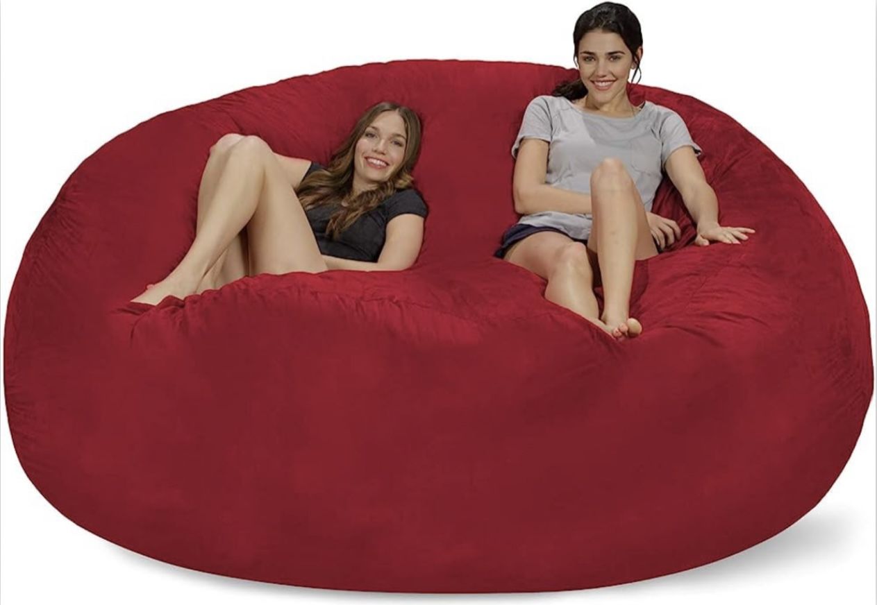 7ft Giant Bean Bag Memory Living Room Chair Soft | FILLING INCLUDED