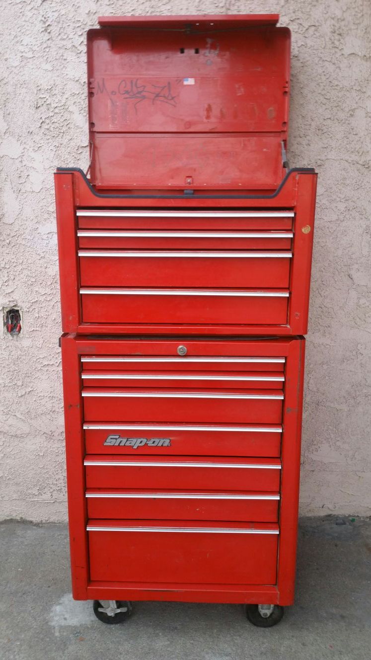 Snapon Snapon Snap on Rolling Bottom toolbox tool box cart and top