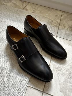 Ace Marks Monkstrap Kurt Antique Black Size 11 D