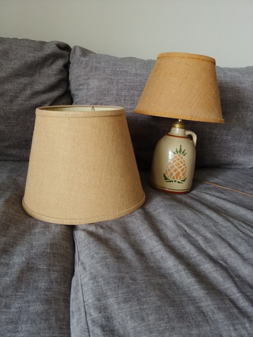 Cute table lamp with matching floor lamp shade