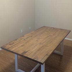 Walker Edison 72” Solid Wood Trestle Dining Table