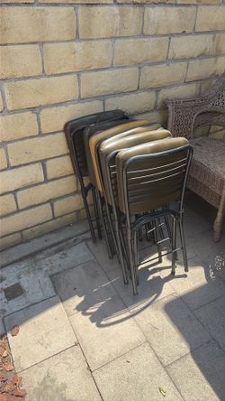 6 folding chairs