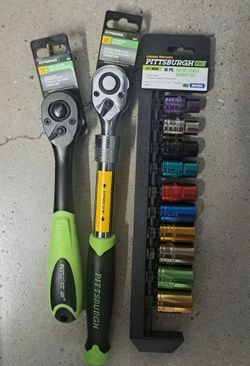 Half inch rachets and socket set