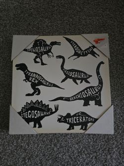 Dinosaur wall art