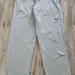 Nike Knockout Therma-Fit Fleece Sweat Pants Men's Large Gray 379431-064