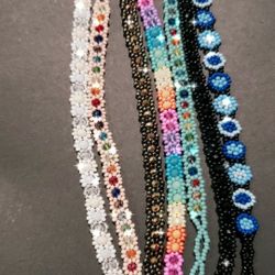  Hand Made beaded bracelets 