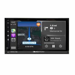 Soundstream Carplay / Android Auto CAR RADIO . Stereo Double Din NEW 