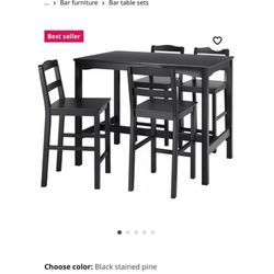 BLACK DINING TABLE•$125•