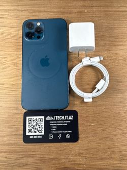📱 iPhone 12 Pro Max | 128GB | Pacific Blue | Unlocked (Any Carrier)
