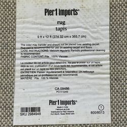 Area Rug; 9’ X 12’