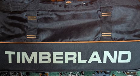Black Timberland 28" Rolling Duffle Bag