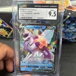 Origin Forme Palkia V #39 Pokemon Astral Radiance (CGC 9.5 Mint+)