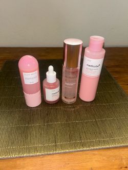 Medicube skincare and Glow Recipe ultra fine mist